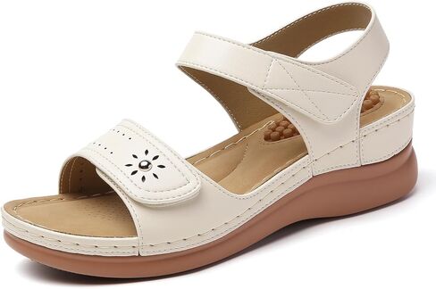 Tilocow Sandals Women Wedge Shoes - Orthopedic Comfortable Arch Support Platform Sandals for Women Wedge Summer Dressy Casual Bunion Walking Sandals in Kuwait