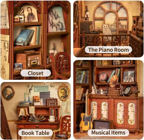 Hands Craft -DIY Miniature Kit Book Nook |Eternal Bookstore in Saudi Arabia