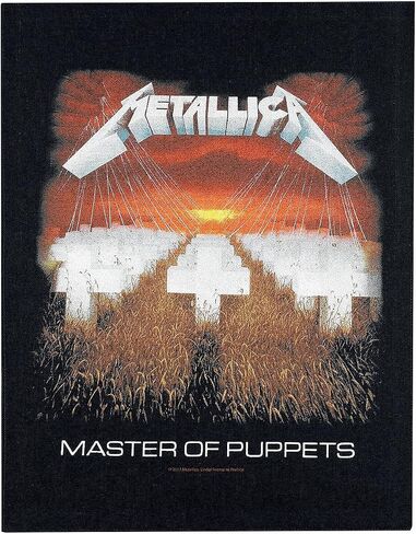 Metallica Men's Master Of Puppets Back Patch Black in Saudi Arabia