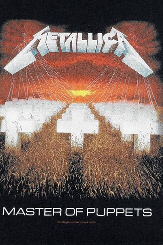 Metallica Men's Master Of Puppets Back Patch Black in Saudi Arabia