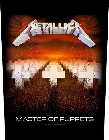 Metallica Men's Master Of Puppets Back Patch Black in Saudi Arabia