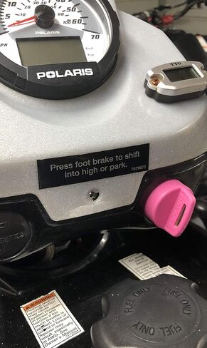 Color Coded Rubber Key Switch Cover Organizational Tool Compatible with Polaris (Pink) in Saudi Arabia
