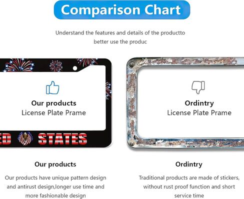 Ocean Waves and Flower License Plate Frame 2 Pack, Auto Car Accessories Front Rear License Plate Cover Holder Decoration Aluminum Car Tag Frame for Women Men 12.3 X 6.3 inch 2 Holes with Screws in Saudi Arabia