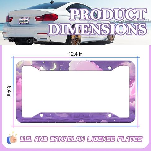 LIN KANG Black Leopard Cheetah Print License Plate Frame Funny Animal Print License Plates Holder Stainless Steel Auto Parts Rust-Proof Waterproof Car Decorative Tag Frame for Standard US 12x6 Inch in Saudi Arabia