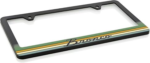 Ford Bronco Vintage Script UV Cured Ink Black Plastic License Plate Frame in Saudi Arabia