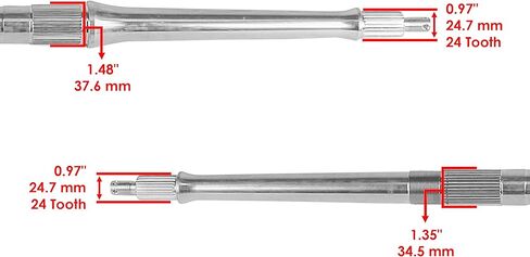 Caltric Rear Axle Shaft with Nut compatible with Yamaha Tri Z 250 YTZ250 1985-1986 / 38W-25381-10-00 in Saudi Arabia