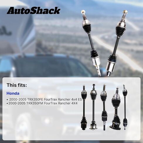 مجموعة عمود محور محور CV Autoshack من 200-2005 Honda TRX350FE FORTRAX RANCHER 4X4 ES DRIVER و ADSKHON8007PR in Saudi Arabia
