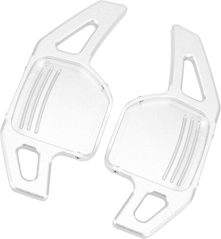 Motoforti Steering Wheel Shift Shifter Extension Cover,for Audi A5 2012-2014,Aluminum Alloy,Black,2pcs in Saudi Arabia