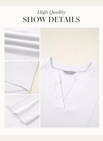 Dokotoo Women Tops Long Sleeve v Deck Dertts 2025 Fall Fashion Dary Disy Casual Business Tunic Blouses in Saudi Arabia