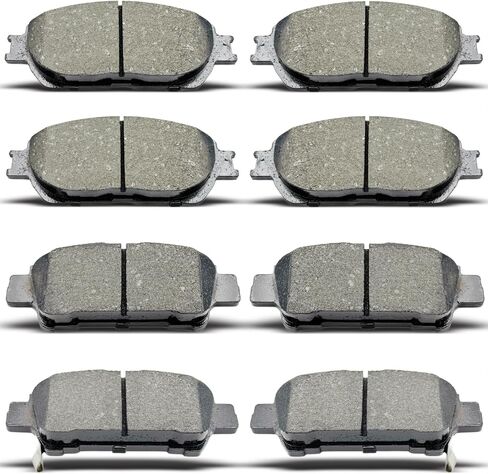 D906 D995 Front Rear Ceramic Brake Pads Set Fit For 2004 2005 2006 2007 2008 2009 2010 Toyota Sienna (8 pcs) in Saudi Arabia