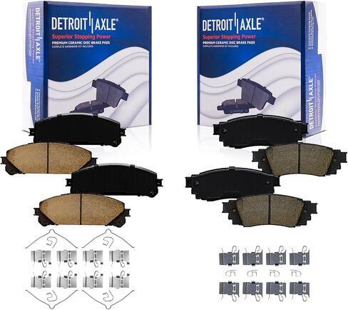 Detroit Axle-منصات الفرامل لـ LEXUS 2016-2020 RX350 2016-2019 RX450H 2018-2019 RX350L RX450HL ، وسادات الفرامل الأمامية والخلفية مع استبدال الأجهزة in Saudi Arabia