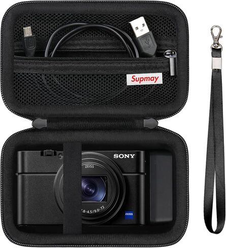 Carrying Case for Sony RX100 VII/ RX100 VI/ RX100 V Camera, Black in Kuwait