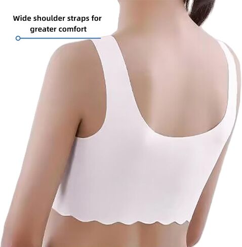 Demifill Teen Girls Seamless Sports Bra Tagless No Show Training Bra for Teens Pack of 6 Multipack in Kuwait