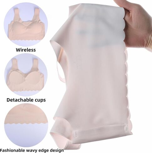 Demifill Teen Girls Seamless Sports Bra Tagless No Show Training Bra for Teens Pack of 6 Multipack in Kuwait
