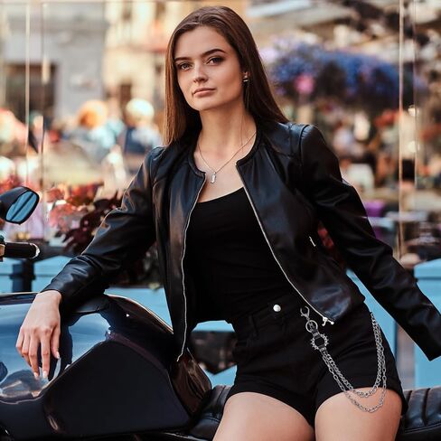 سلاسل السراويل الشرير ، سلاسل الخصر الهيب هوب الثقيلة سراويل سراويل سراويل جينز صخرية مع مشابك جراد البحر in Saudi Arabia