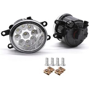مجموعة أضواء الضباب متوافقة مع Toyota Sienna Fog Lights 2011 2012 2013 2014 2015 2015 2017 2018 2019 2020 ، Light Light Light Light Front Pumper ، 6000K أبيض ساطع ، حزمة 2 in Kuwait