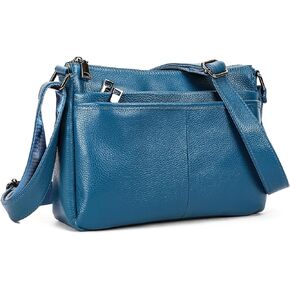 NIUCUNZH Womens Crossbody Purses Genuine Leather Ladies Shoulder Bags Zipper Multi Pockets Handbags in Kuwait