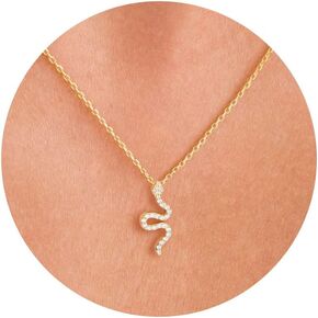 VRIUA Gold Necklace for Women – 14K Gold Plated Fish, Bee, Turtle, Cat, Sea Turtle, Snake, Dragon, Dragonfly, Elephant, Horse, Conch and Seahorse Pendant Necklace Trendy Jewelry in Kuwait