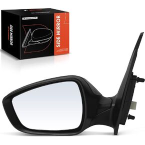 A-Premium Passenger Side Power Door Mirror - Compatible with Hyundai Elantra GT 2013 2014 2015 2016 2017 - Heated Manual Folding Black Outside Rear View Mirror in Kuwait
