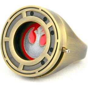 STAR WARS Rose Tico’s Resistance Ring With Shutter Prop Replica - Size 9 - The Last Jedi Collectible Accessory And Jewelry - Unique Gift for Halloween Costume, Cosplay, Birthdays in Saudi Arabia
