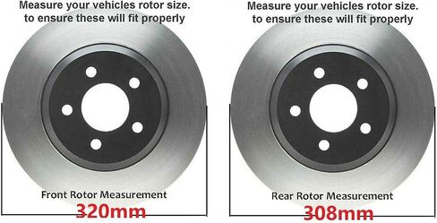 Detroit Axle-مجموعة الفرامل لعام 2013-19 Nissan Pathfinder Infiniti QX60 ، 15-19 استبدال Murano 12.58 "بوصة الأمامية و 12.13" بوصة خلفية متداول الفرامل المحفورة 2015 2015 2017 18 وسادات السيراميك in Kuwait