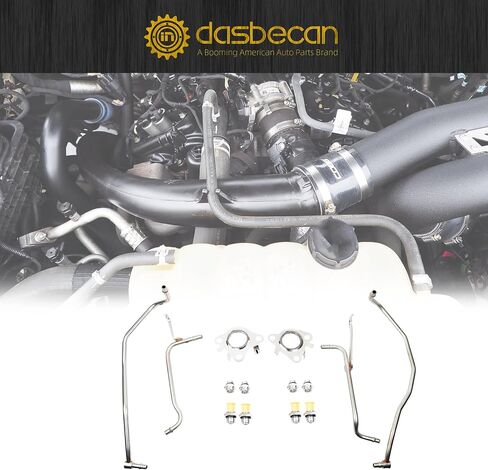 Dasbecan 926-186 926-187 Turbo Line Line Kit Prastenger and Driver FIT COLLE FIT 2011-2016 FORD F150 ، 2015-2021 Ford Transit 150/250/350/350 HD ، 2015-2017 Lincoln Navigator in Saudi Arabia