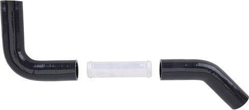 Motorway Motors Universal Silicone/Aluminium Baziatiator Kit Kit - Kit Complete Starter Kit ، خراطيم السيليكون الأسود ، أنابيب الألومنيوم ، مقاومة للحرارة ، مشروع مخصص in Saudi Arabia
