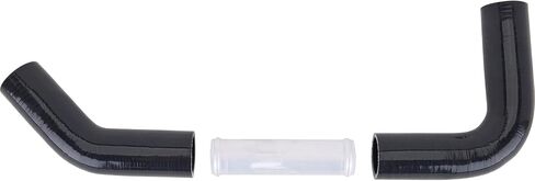 Motorway Motors Universal Silicone/Aluminium Baziatiator Kit Kit - Kit Complete Starter Kit ، خراطيم السيليكون الأسود ، أنابيب الألومنيوم ، مقاومة للحرارة ، مشروع مخصص in Saudi Arabia