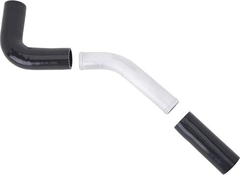 Motorway Motors Universal Silicone/Aluminium Baziatiator Kit Kit - Kit Complete Starter Kit ، خراطيم السيليكون الأسود ، أنابيب الألومنيوم ، مقاومة للحرارة ، مشروع مخصص in Saudi Arabia