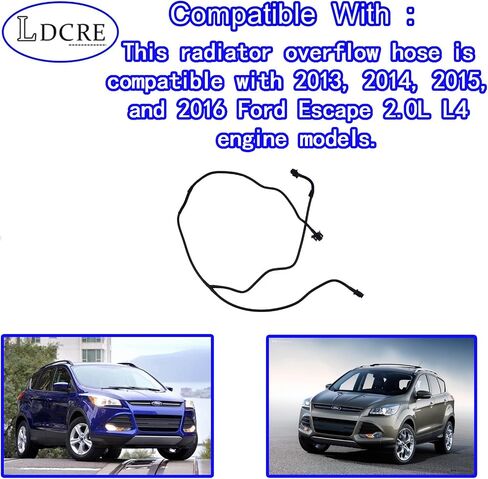 يناسب خرطوم مياه الخزان المبرد في الفائض 2013-2016 فورد إسكات 2.0L L4 ، خرطوم سائل التبريد المحرك استبدال CV6Z8B081Z CV6Z-8B081-Z in Saudi Arabia