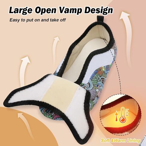 Slippers for Women Men Wide House Diabetic Shoes for Women Men Warm Arthritis Edema Swollen Neuropathy Socks Slip on Adjustable Fuzzy Comfy Soft Womens Mens Bedroom Sliipers in Kuwait