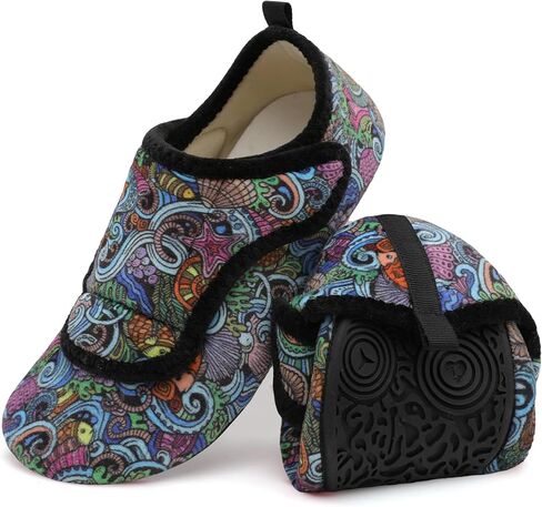 Slippers for Women Men Wide House Diabetic Shoes for Women Men Warm Arthritis Edema Swollen Neuropathy Socks Slip on Adjustable Fuzzy Comfy Soft Womens Mens Bedroom Sliipers in Kuwait