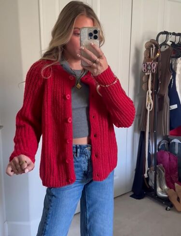 Findthy Women's Cardigan Cardigan Cardigan Long Sleeve Button Down Crewneck Fall Sweater Coat in Kuwait