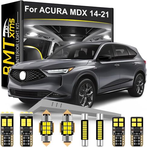 LED Interior Light Kit Replacement for ACURA MDX YD3 YD4 2014 2015 2016 2017 2018 2019 2020 2021, Super Bright 6000K White in Saudi Arabia
