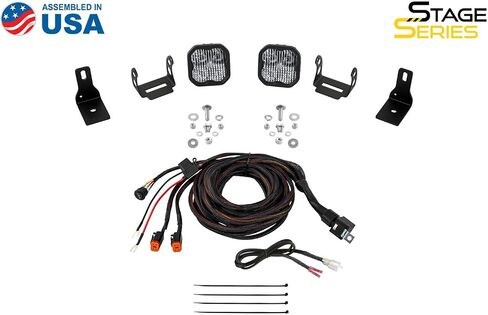 Diode Dynamics Stage Series Backlit Ditch Light Kit compatible with Ford Maverick 2022-2024, Bracket Only None in Saudi Arabia