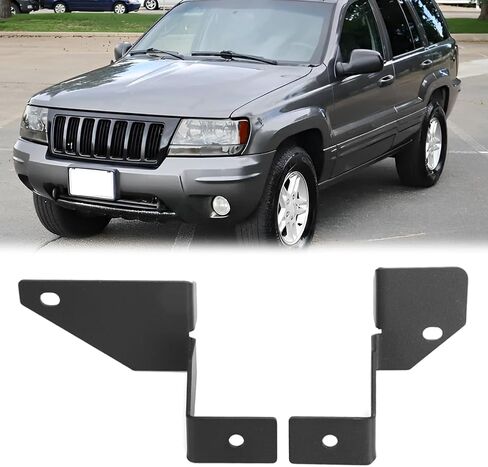Autovic Ditch Light Bracket Pair Left Left Engine Hood Brackets لجيب Grand Cherokee WJ 1999-2004 in Kuwait