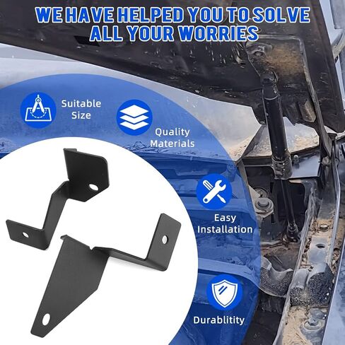 Autovic Ditch Light Bracket Pair Left Left Engine Hood Brackets لجيب Grand Cherokee WJ 1999-2004 in Kuwait