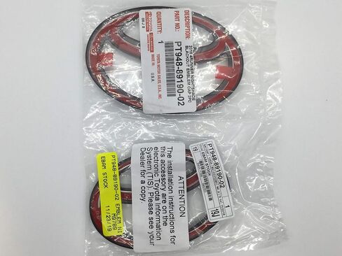 Genuine Toyota 4Runner Nightshade 2 Piece Black/Blackout Emblem Overlay Set PT948-89190-02 in Saudi Arabia