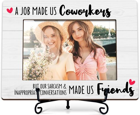 Coworker Gifts Picture Frame, Best Friend Photo Frame, Thank You Appreciation Gifts for Coworkers Friends, Wood 4x6 Photo Picture Frames for Desk Display-D09 in Saudi Arabia