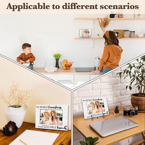 Coworker Gifts Picture Frame, Best Friend Photo Frame, Thank You Appreciation Gifts for Coworkers Friends, Wood 4x6 Photo Picture Frames for Desk Display-D09 in Saudi Arabia