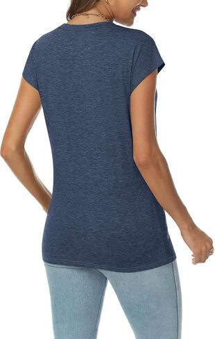 Womens Cap Sleeve Vintage Flowers V Neck Shirt Boho Floral Wildflowers Graphic Tees Funny Cottagecore Tops in Saudi Arabia