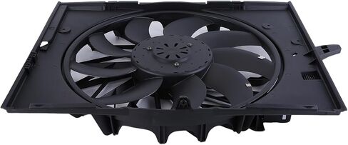 Radiator Cooling Fan Assembly 621211 76285 17427543282 17427514181 Compatible for BMW E60 E63 E64 E65 525i 525xi 528i 528xi 530i 530xi 545i 645Ci 750i in Kuwait