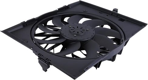 Radiator Cooling Fan Assembly 621211 76285 17427543282 17427514181 Compatible for BMW E60 E63 E64 E65 525i 525xi 528i 528xi 530i 530xi 545i 645Ci 750i in Kuwait