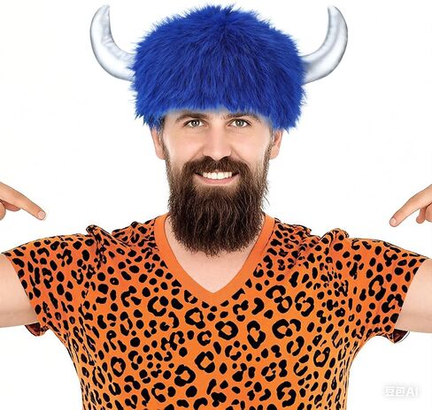 Blue Buffalo Hat Original Costume Accessory for Adult Man Women Halloween Party in Saudi Arabia