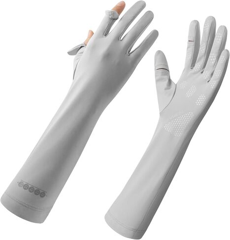 15-inch Extended Sun Gloves For Women UV Protection Touchscreen Arm Sun Driving Gloves for Cycling Golfing Outdoor in Kuwait