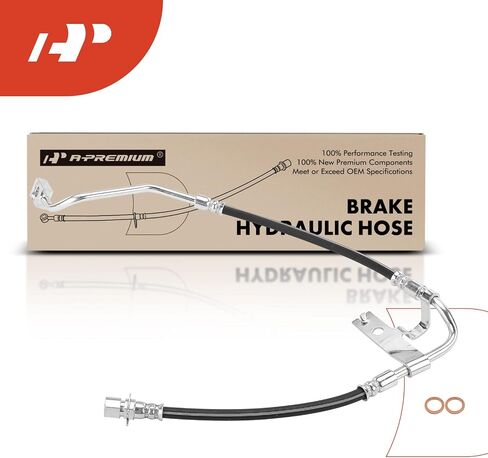 A-Premium Front Passenger Brake Hydraulic Hose Compatible with Dodge Models - Dakota 1997-1999, Durango 1998-1999 - Replace# 52008994 in Saudi Arabia