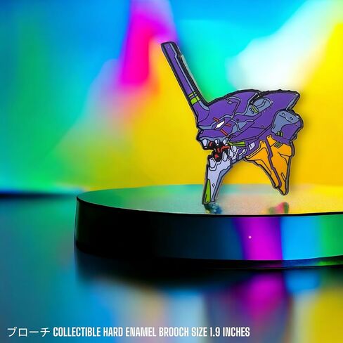 Evangelion Neon Genesis Pin - دبابيس Asuka & Rei Ayanami - Unit01 & 02 - المينا الصلبة - حجم Xlarge in Saudi Arabia