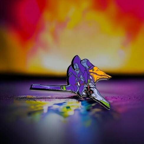 Evangelion Neon Genesis Pin - دبابيس Asuka & Rei Ayanami - Unit01 & 02 - المينا الصلبة - حجم Xlarge in Saudi Arabia