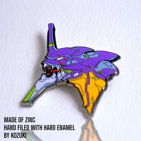 Evangelion Neon Genesis Pin - دبابيس Asuka & Rei Ayanami - Unit01 & 02 - المينا الصلبة - حجم Xlarge in Saudi Arabia