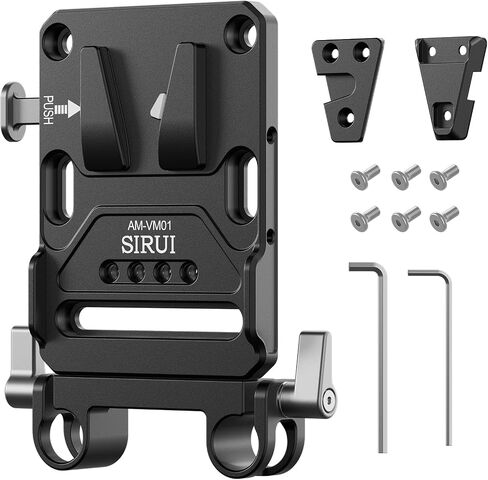 Sirui Mini v Mount Battery Base and Wedge Plates Kit ، محول V-Mount سريع الإصدار السريع ، مجموعة صغيرة من مجموعة V-Lock ، ملحقات الكاميرا ، AM-VM04 in Saudi Arabia